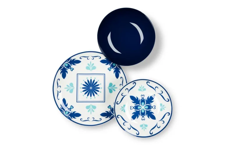 Servizio piatti, multicolore, porcellana/stoneware, 18 pezzi