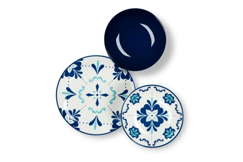 Servizio piatti, multicolore, porcellana/stoneware, 18 pezzi