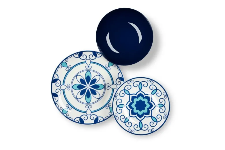 Servizio piatti, multicolore, porcellana/stoneware, 18 pezzi