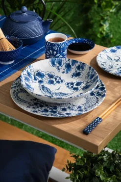 Servizio piatti, multicolore, ceramica, 18 pezzi