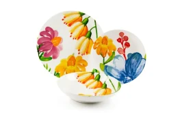 Servizio piatti, multicolore, porcellana, 18 pezzi