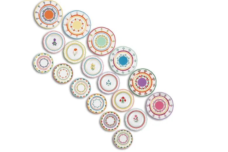 Servizio piatti, multicolore, porcellana, 18 pezzi