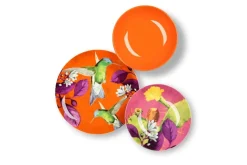 Servizio piatti, multicolore, porcellana/stoneware, 18 pezzi