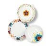 Servizio piatti, multicolore, porcellana, 12 pezzi