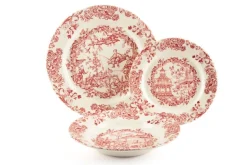 Servizio piatti, multicolore, viaggi nel mondo, ceramica