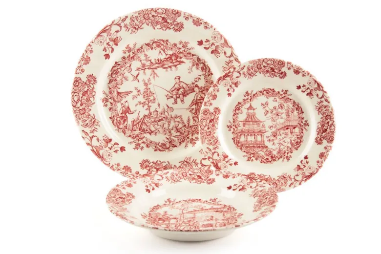Servizio piatti, multicolore, viaggi nel mondo, ceramica