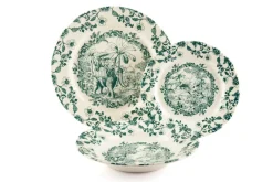 Servizio piatti, multicolore, viaggi nel mondo, ceramica