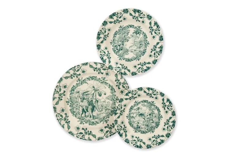 Servizio piatti, multicolore, viaggi nel mondo, ceramica
