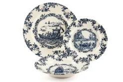 Servizio piatti, multicolore, viaggi nel mondo, ceramica