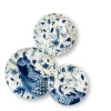 Servizio piatti, pavoni blu, 12 pezzi, ceramica
