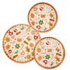 Servizio piatti, 18 pezzi, natalizio, multicolore
