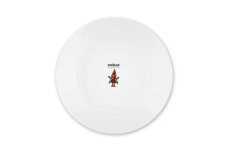 Servizio piatti, 18 pezzi, tartan gnome, in porcellana