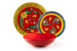 Servizio piatti, porcellana/stoneware, 18 pezzi, gipsy soul