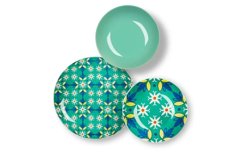 Servizio piatti, porcellana/stoneware, stile turco