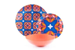 Servizio piatti, porcellana/stoneware, stile turco