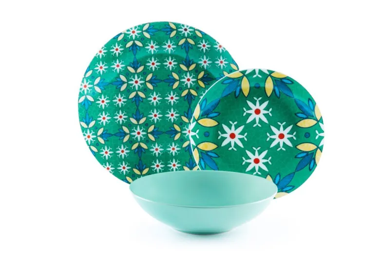 Servizio piatti, porcellana/stoneware, stile turco