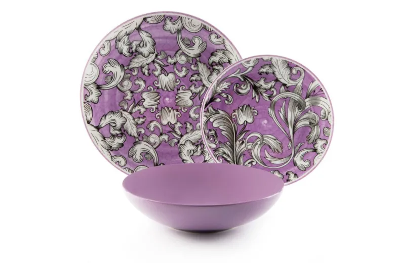 Servizio piatti, porcellana/stoneware, stile arabo