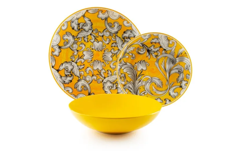 Servizio piatti, porcellana/stoneware, stile arabo