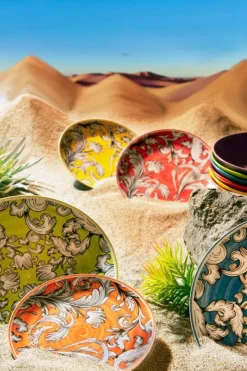 Servizio piatti, porcellana/stoneware, stile arabo