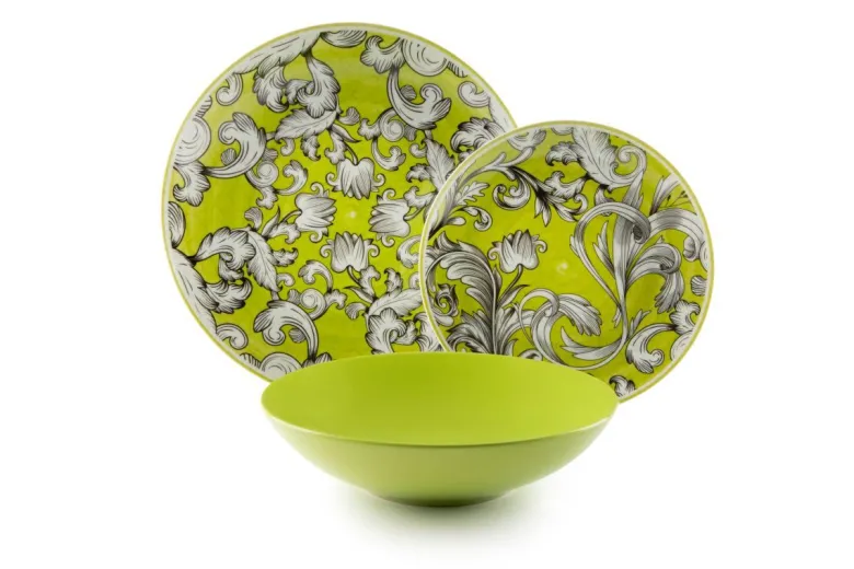 Servizio piatti, porcellana/stoneware, stile arabo
