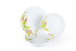 Servizio piatti, primaverile, porcellana, 18 pezzi