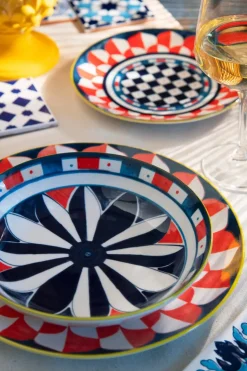 Servizio piatti, sciacca, porcellana, 18 pezzi
