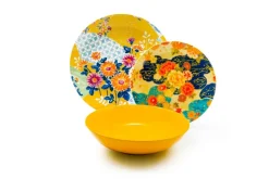 Servizio piatti, stile giapponese, porcellana, 18 pezzi
