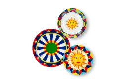 Servizio piatti, stile siciliano, porcellana, 18 pezzi