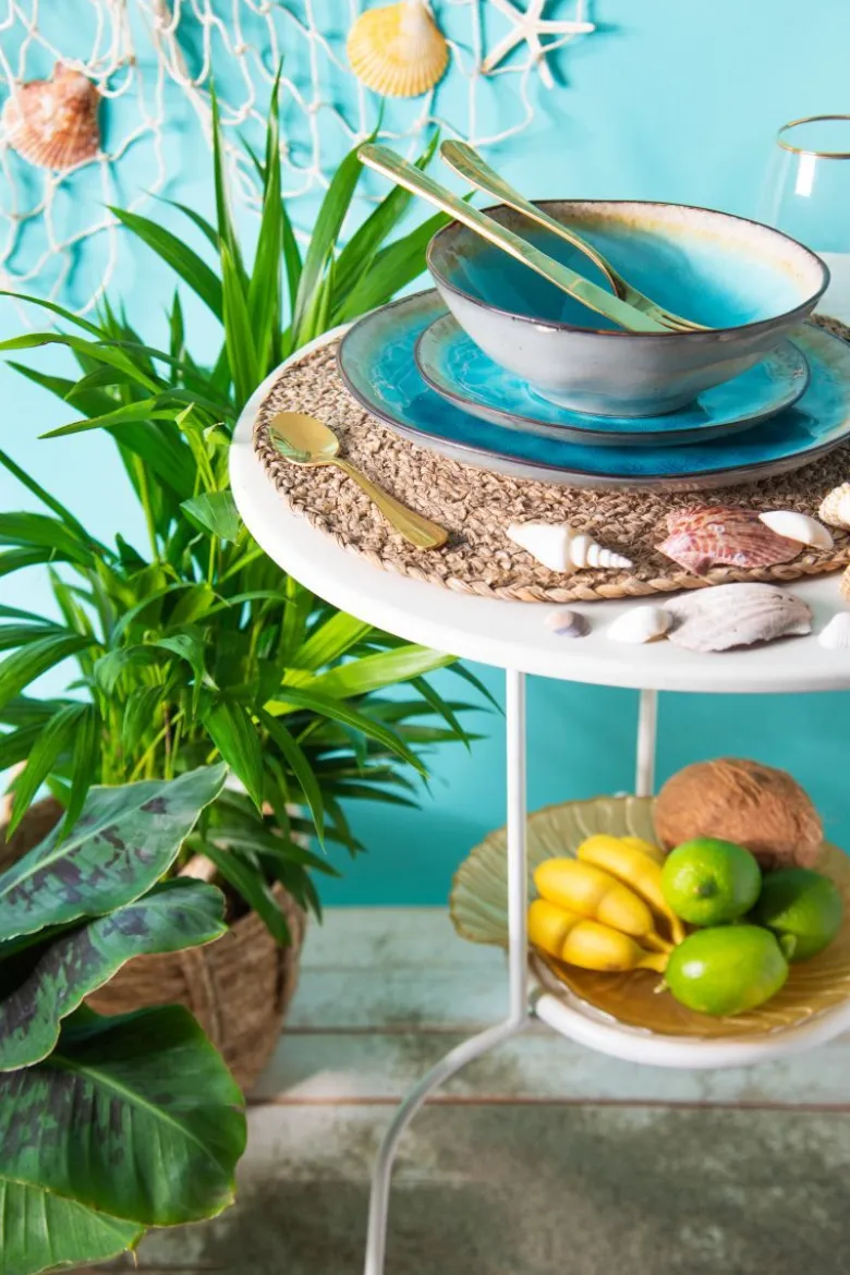 Servizio piatti, stoneware, 12 pezzi, maldive