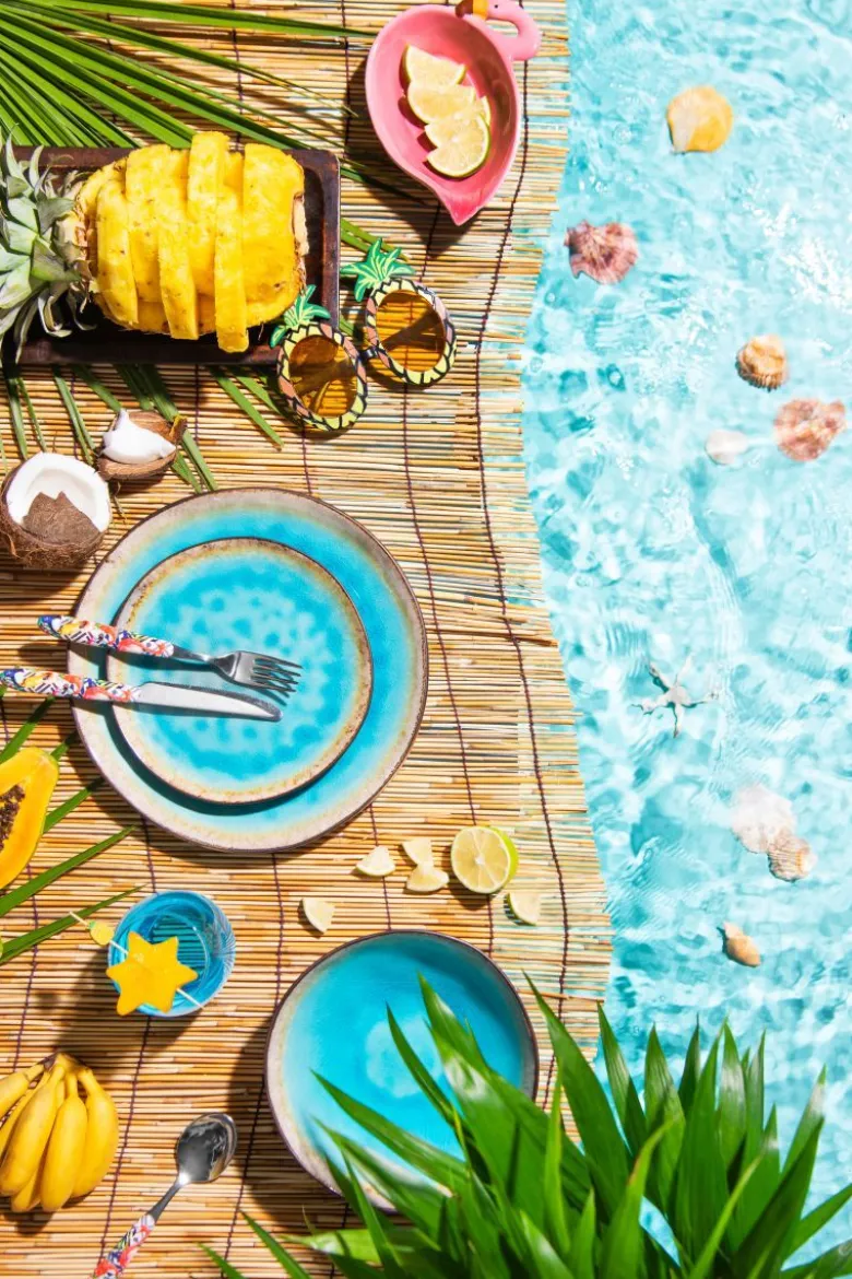 Servizio piatti, stoneware, 12 pezzi, maldive