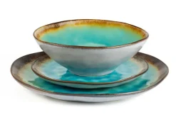 Servizio piatti, stoneware, 12 pezzi, maldive
