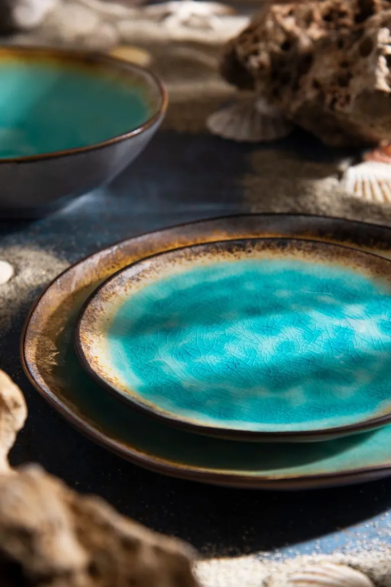 Servizio piatti, stoneware, 12 pezzi, maldive