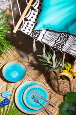 Servizio piatti, stoneware, 12 pezzi, maldive