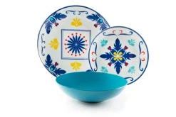 Servizio piatti, vietri, porcellana/stoneware, 18 pezzi