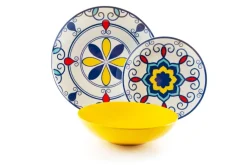 Servizio piatti, vietri, porcellana/stoneware, 18 pezzi