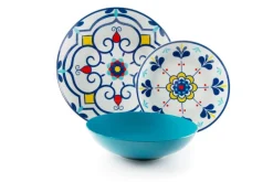 Servizio piatti, vietri, porcellana/stoneware, 18 pezzi