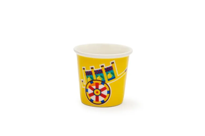 Set 6 bicchierini da caffè, stile siciliano, porcellana