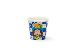 Set 6 bicchierini da caffè, stile siciliano, porcellana