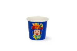 Set 6 bicchierini da caffè, stile siciliano, porcellana