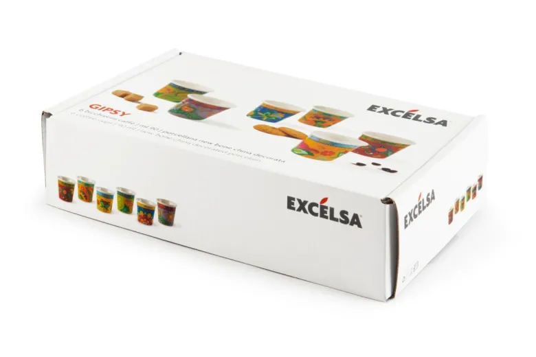 Set 6 bicchierini, gipsy soul, porcellana, 90 ml