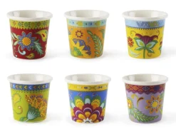Set 6 bicchierini, gipsy soul, porcellana, 90 ml