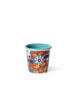 Set 4 bicchierini, multicolore, porcellana, 90 ml