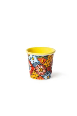 Set 4 bicchierini, multicolore, porcellana, 90 ml