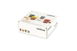 Set 4 bicchierini, multicolore, porcellana, 90 ml