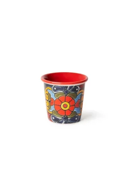 Set 4 bicchierini, multicolore, porcellana, 90 ml