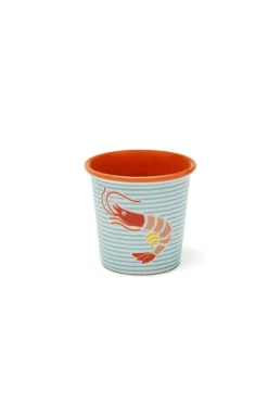 Set 6 bicchierini, stile marinaro, porcellana, 90 ml