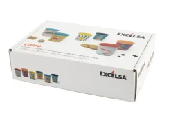 Set 6 bicchierini, stile marinaro, porcellana, 90 ml