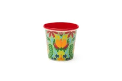 Set 6 bicchierini, stile messico floreale, porcellana, 90 ml