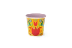Set 6 bicchierini, stile messico floreale, porcellana, 90 ml
