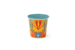 Set 6 bicchierini, stile messico floreale, porcellana, 90 ml